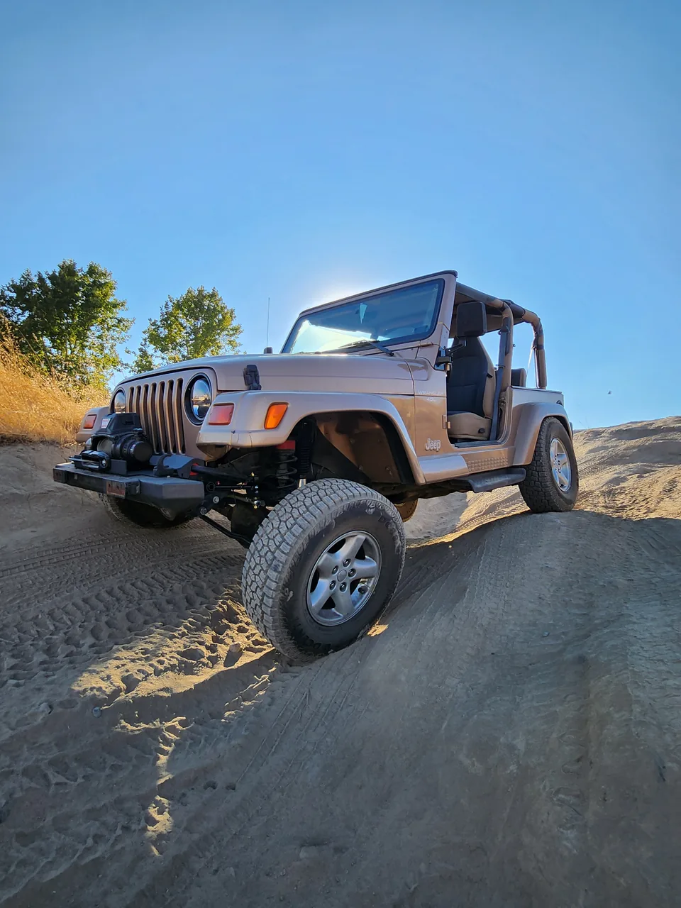 Jeep Wrangler out on the trail after a lift kit installation