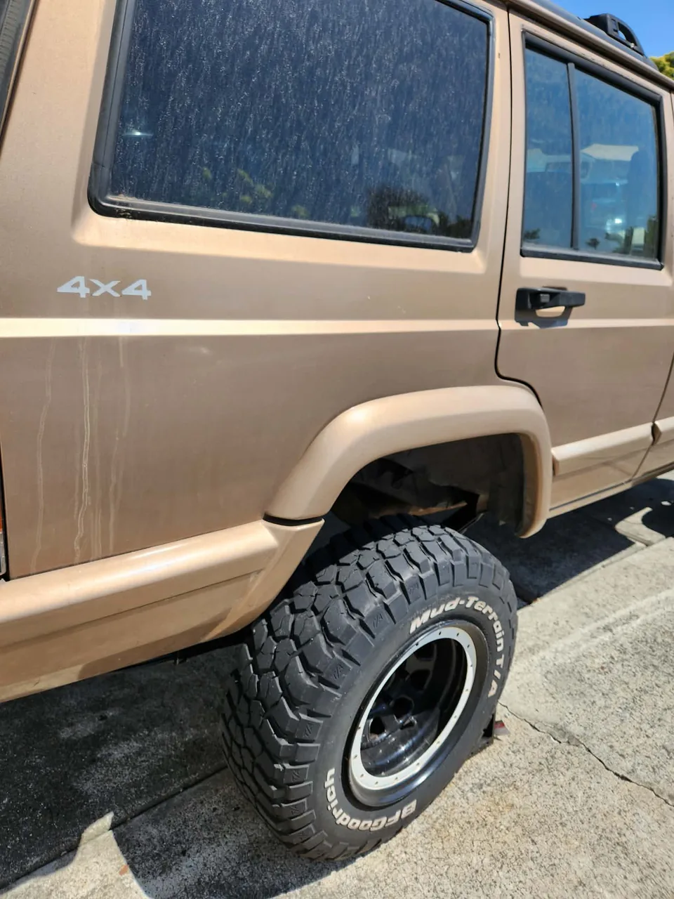 Lifted Toyota 4x4 on all terrain tires